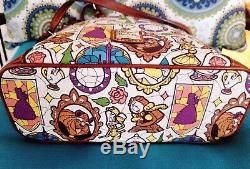 Disney Dooney & Bourke Beauty and the Beast Letter Carrier Crossbody Bag Rare