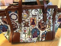 Disney Dooney & Bourke Beauty and the Beast Purse Small Shopper Tote NWT