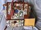 Disney Dooney & Bourke Beauty and the Beast Shopper Tote Bag AND Wallet EUC