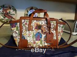 Disney Dooney & Bourke Beauty and the Beast Small Shopper Tote Bag