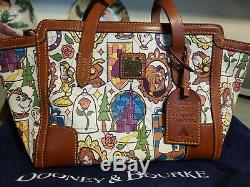 Disney Dooney & Bourke Beauty and the Beast Small Shopper Tote Bag