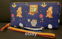Disney Dooney & Bourke Beauty and the Beast Wallet Belle Mrs. Potts NWT