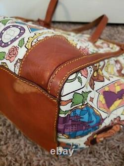 Disney Dooney & Bourke Beauty and the Beast large shopper tote bag purse NICE