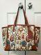 Disney Dooney & Bourke Beauty and the Beast large shopper tote bag purse USED