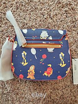 Disney Dooney & Bourke NWT Beauty and the Beast Belle saddle crossbody bag purse