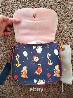 Disney Dooney & Bourke NWT Beauty and the Beast Belle saddle crossbody bag purse