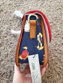 Disney Dooney & Bourke NWT Beauty and the Beast Belle saddle crossbody bag purse