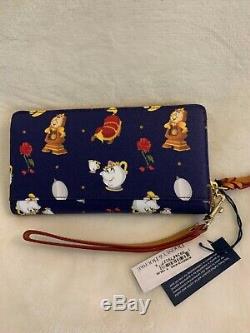 Disney Dooney and Bourke Beauty and the Beast Wristlet Wallet NWT