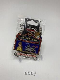 Disney El Capitan Theatre Beauty & the Beast LE 150 Marquee Pin Blue Belle