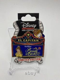 Disney El Capitan Theatre Beauty & the Beast LE 150 Marquee Pin Blue Belle