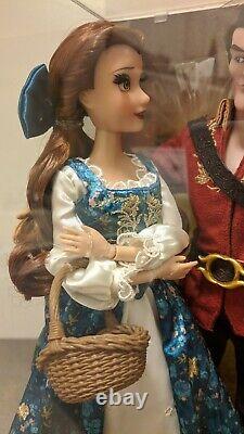 Disney Fairytale Designer Town Belle & Gaston Doll Beauty Beast Limited Edition
