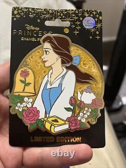 Disney Fairytale Florals Princess Beauty & The Beast Belle pin LE 300