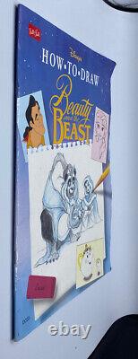 Disney How To Draw Book Beauty & The Beast Gary Trousdale Kirk Wise AUTOGRAPH