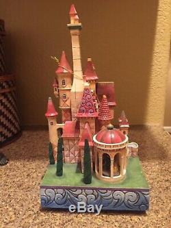 Disney Jim Shore BELLE BEAUTY and the BEAST Enchanted Kingdom Music Box Castle