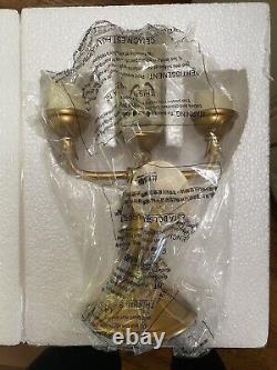 Disney LARGE Beauty and The Beast Lumiere Light Up Candlestick NIB READ