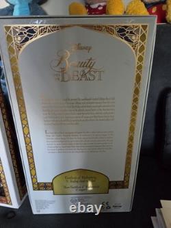Disney Le Winter Belle And Beast Dolls Combo