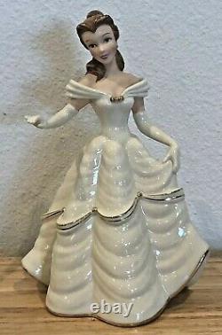 Disney Lenox Beauty And The Beast Belle My Heart Is Yours 8 Figurine Box Coa