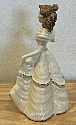 Disney Lenox Beauty And The Beast Belle My Heart Is Yours 8 Figurine Box Coa