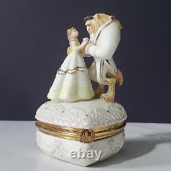 Disney Lenox Beauty and The Beast Loves First Touch Romance Treasure Trinket Box