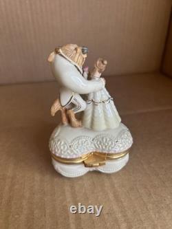 Disney Lenox Beauty and The Beast Loves First Touch Romance Treasure Trinket Box