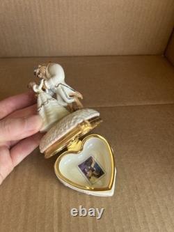 Disney Lenox Beauty and The Beast Loves First Touch Romance Treasure Trinket Box