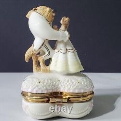 Disney Lenox Beauty and The Beast Loves First Touch Romance Treasure Trinket Box