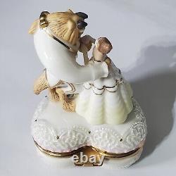 Disney Lenox Beauty and The Beast Loves First Touch Romance Treasure Trinket Box