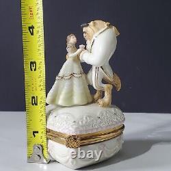 Disney Lenox Beauty and The Beast Loves First Touch Romance Treasure Trinket Box