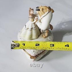 Disney Lenox Beauty and The Beast Loves First Touch Romance Treasure Trinket Box