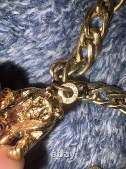 Disney Limited Edition 1996 Gold Tone Charm Bracelet Beauty and the Beast