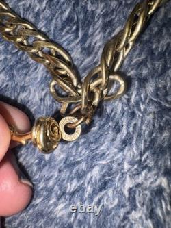 Disney Limited Edition 1996 Gold Tone Charm Bracelet Beauty and the Beast