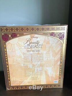 Disney Limited Edition Beauty and The Beast Platinum Doll Set COA #32 of 500