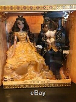 Disney Limited Edition Beauty and The Beast Platinum Doll Set COA #35 of 500