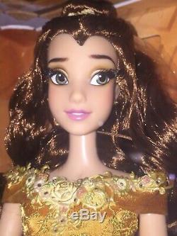 Disney Limited Edition Doll Beauty And The Beast Platinum Set Rare