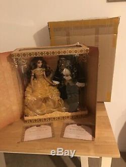 Disney Limited Edition Doll Platinum Set Beauty And The Beast LE 500