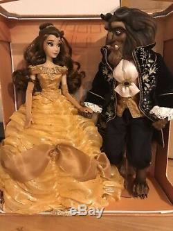 Disney Limited Edition Doll Platinum Set Beauty And The Beast LE 500