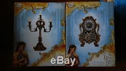 Disney Live Action Beauty and the Beast Lumiere and Cogsworth LE Set NEW