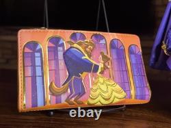 Disney Loungefly Beauty Beast Mini Backpack And Wallet Womens Ballroom Scene NWT