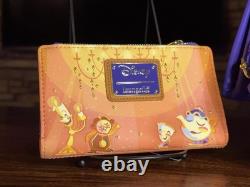 Disney Loungefly Beauty Beast Mini Backpack And Wallet Womens Ballroom Scene NWT