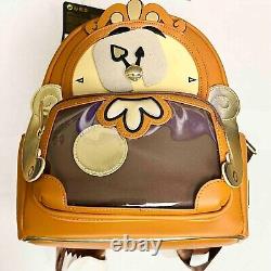 Disney Loungefly Beauty and the Beast Cogsworth Mini Backpack LACC Exclusive