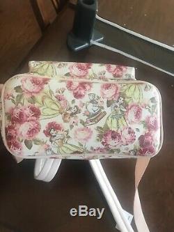 Disney Loungefly Beauty and the Beast Floral Belle Pink Mini Backpack