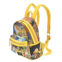 Disney Loungefly Beauty and the Beast Rucksack Backpack Yellow Japan store