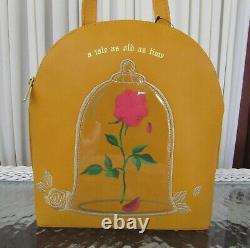 Disney Loungefly Beauty & the Beast Rose Mini Backpack Enchanted NWT