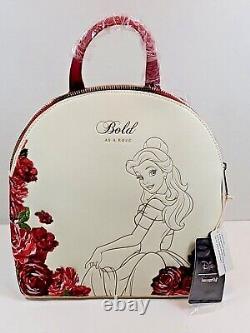 Disney Loungefly Mini BackPack Belle Beauty Beast Bold As A Rose NWT MINT