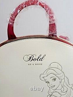 Disney Loungefly Mini BackPack Belle Beauty Beast Bold As A Rose NWT MINT