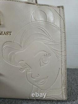 Disney Loungefly x Beauty and the Beast Belle Embossed Crossbody Tote Bag RARE