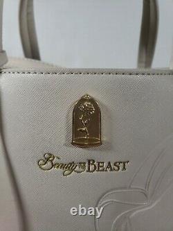 Disney Loungefly x Beauty and the Beast Belle Embossed Crossbody Tote Bag RARE