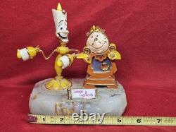 Disney Lumiere & Cogsworth Beauty & The Beast Statue 1993 by Ron Lee LE Art #135