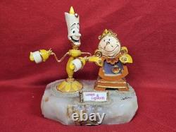 Disney Lumiere & Cogsworth Beauty & The Beast Statue 1993 by Ron Lee LE Art #135