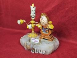 Disney Lumiere & Cogsworth Beauty & The Beast Statue 1993 by Ron Lee LE Art #135